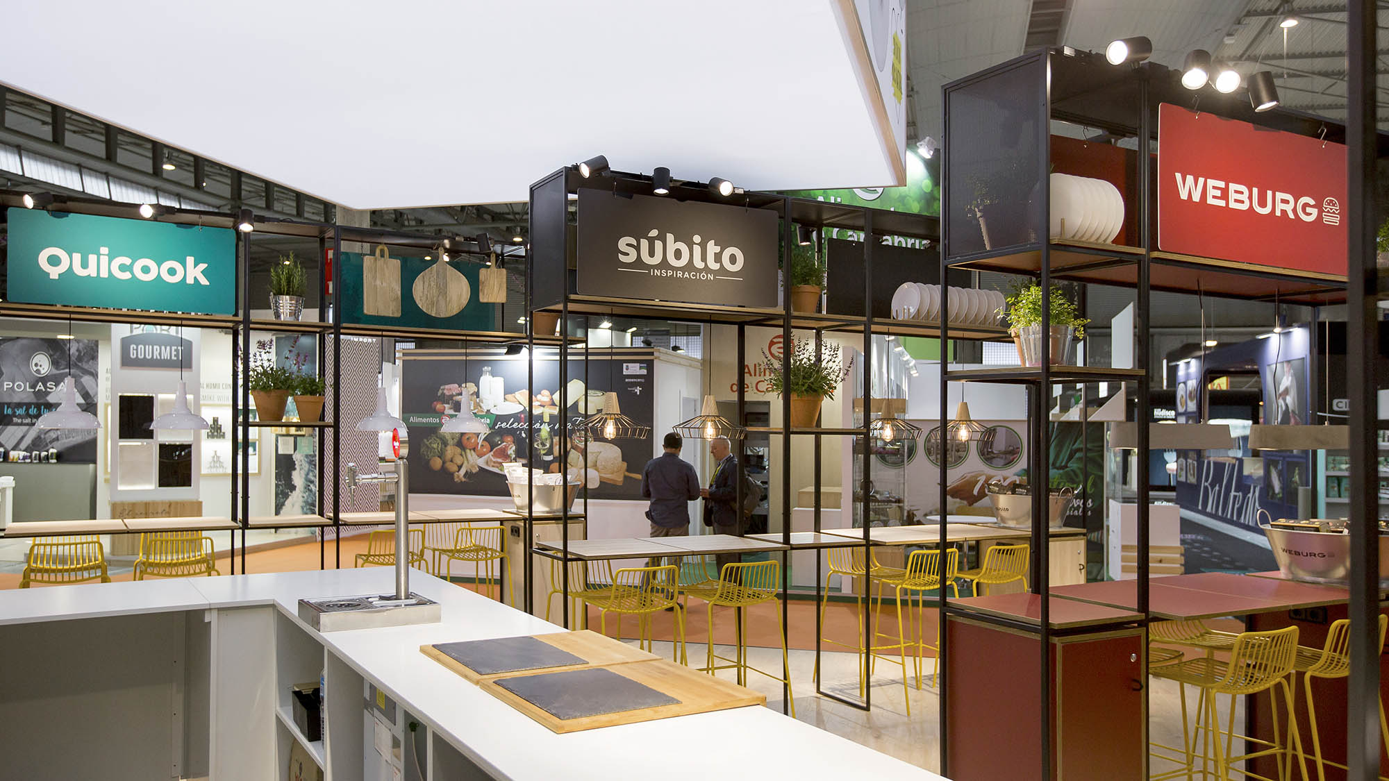 Proyecto de diseño de Stand para Quicook Foods en la Feria Alimentaria 2018 de Barcelona