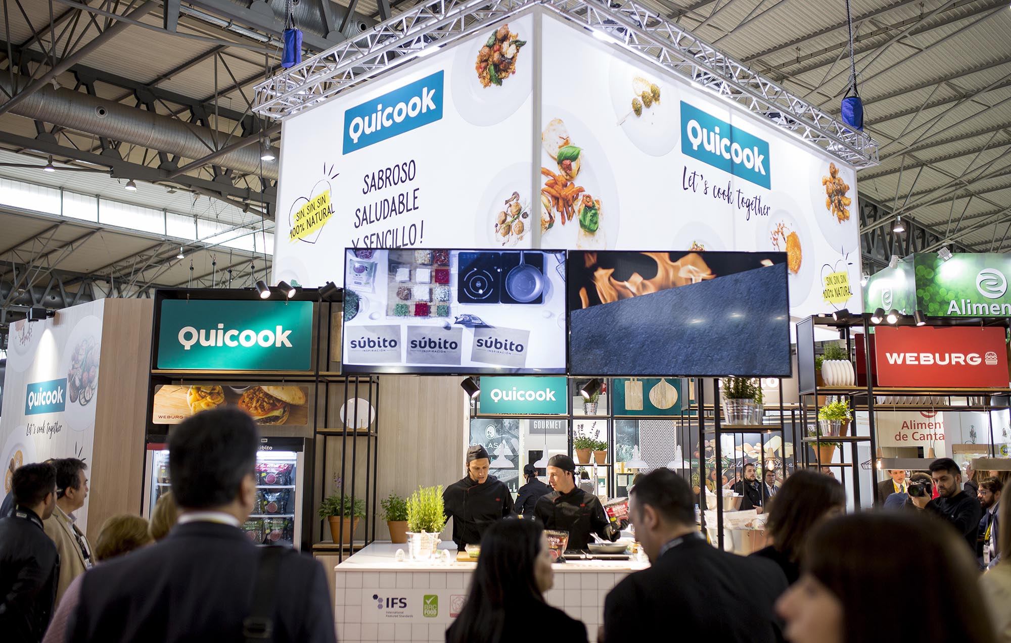 Proyecto de diseño de Stand para Quicook Foods en la Feria Alimentaria 2018 de Barcelona