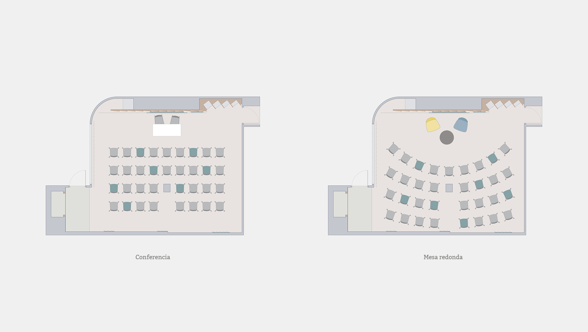 Proyecto de interiorismo para la sala polivalente del Ivie, Instituto Valenciano de Investigaciones Económicas.