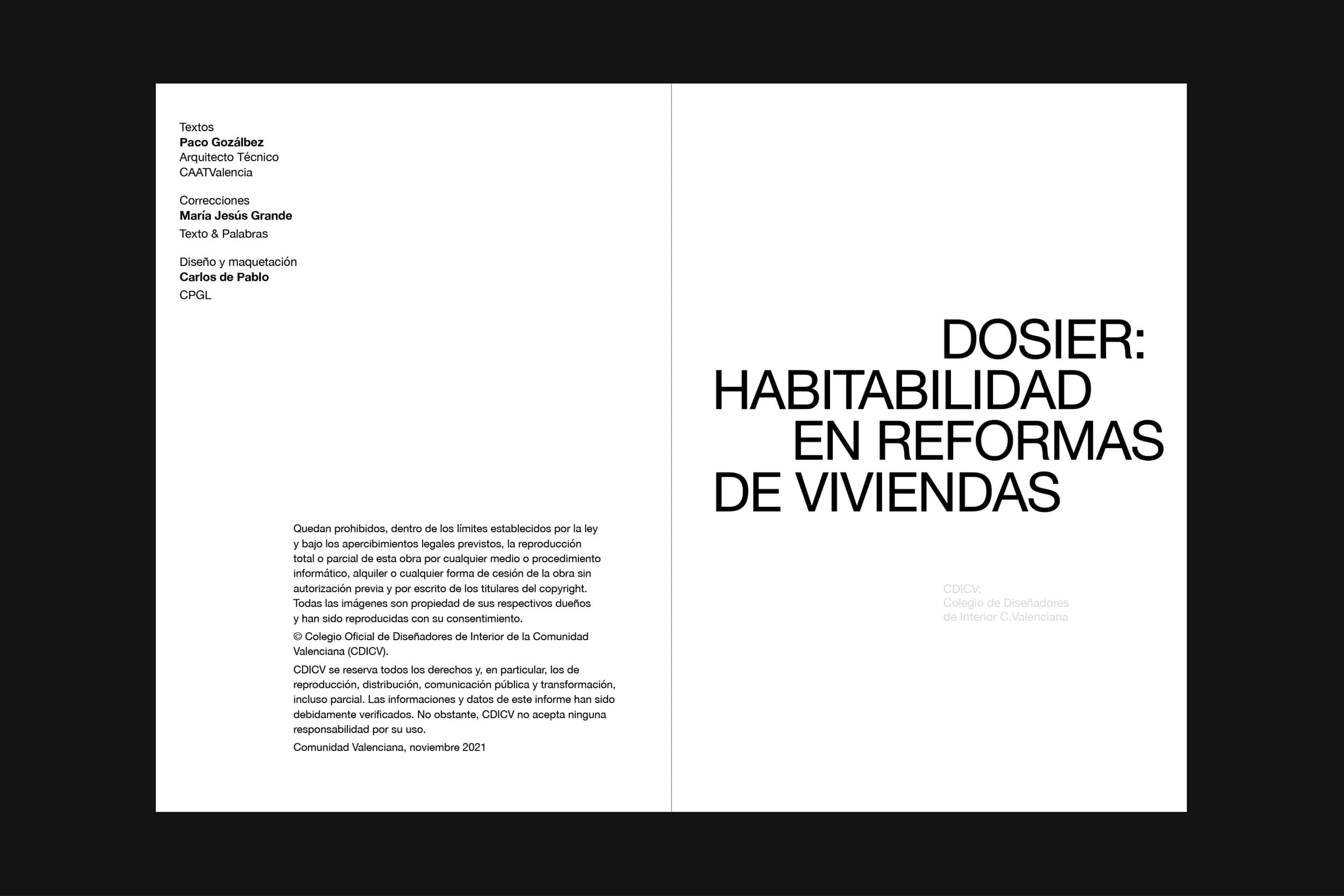 Proyecto Dosier CDICV:Habitabilidad en Reformas de Viviendas