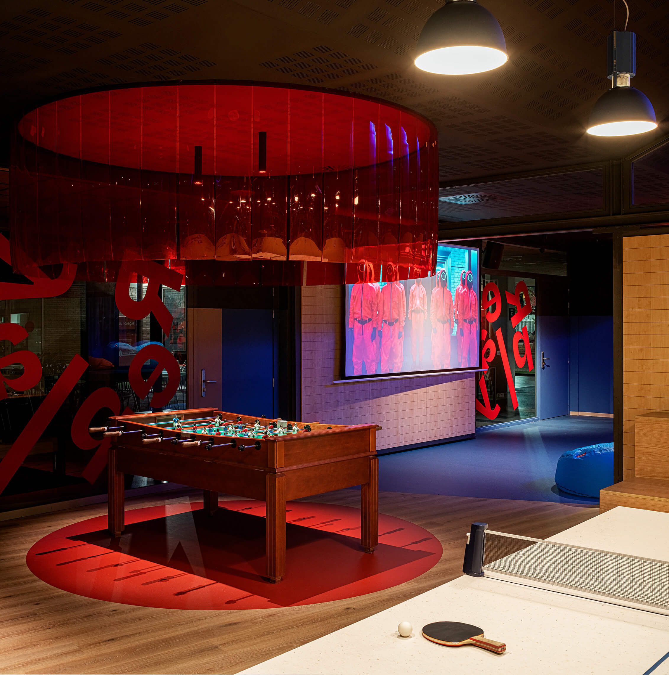 Proyecto de interiorismo sala de juegos Resa Damià Bonet de Valencia.