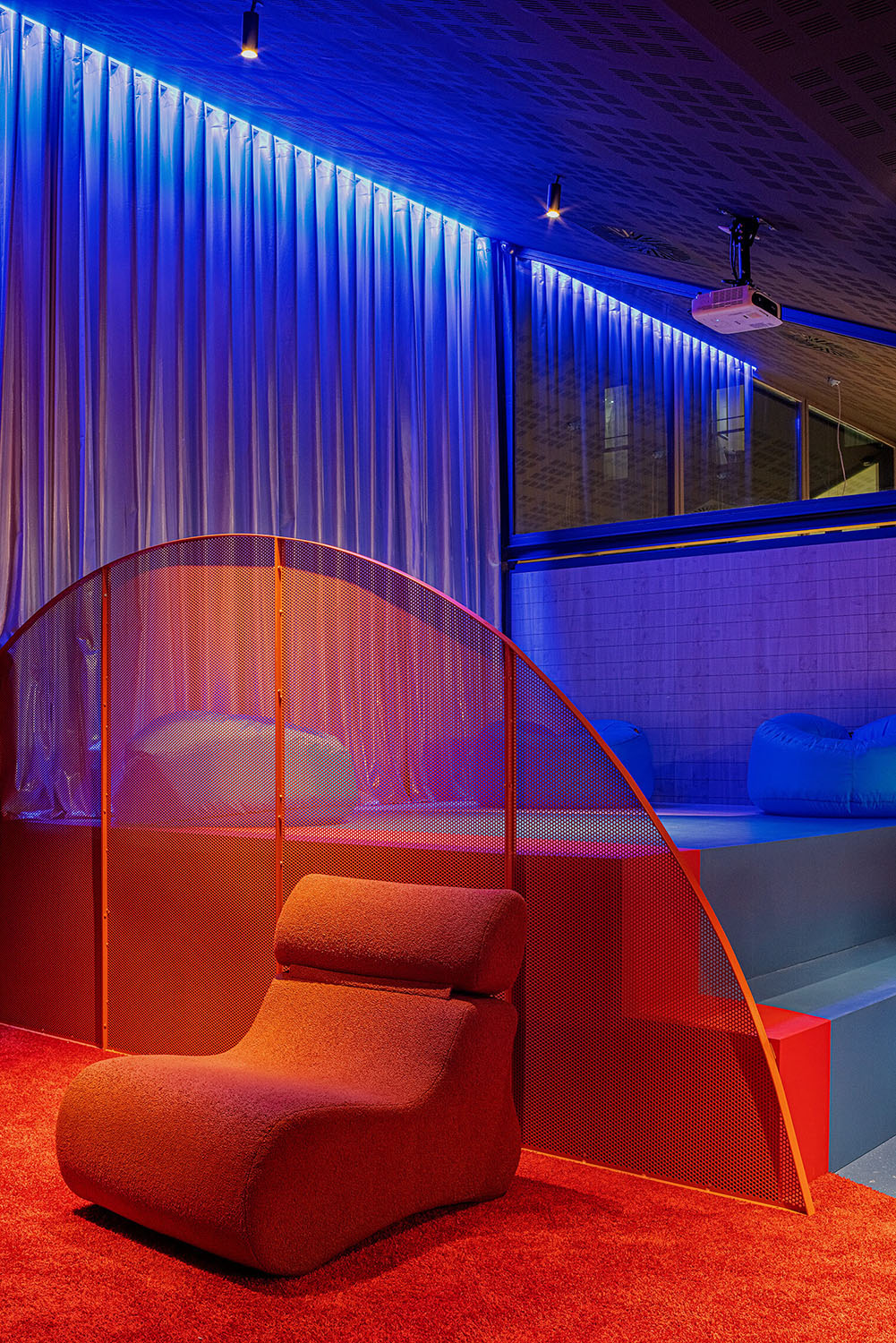 Proyecto de interiorismo sala de juegos Resa Damià Bonet de Valencia.